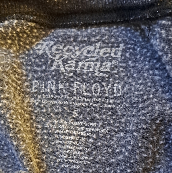 Pink Floyd Graphic Sweatshirt By Recycled Karma. Distressed Grey. Size Small - Picture 9 of 9
